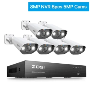 8CH PoE 4K Security Camera System with Night Vision