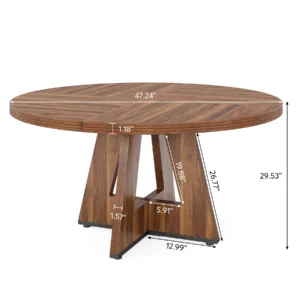 Tribesigns Round Dining Table for 4