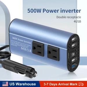 Modified Frequency Double receptacle Car Inverter