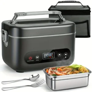 Rechargeable Portable Food Heater Bento Box & Timer