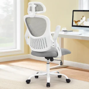 Ergonomic Mesh Office Chair with Flip-Up Arms