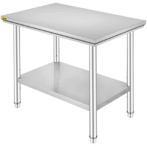 Stainless Steel Kitchen Work Table with Undershelf