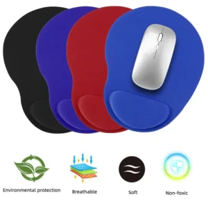 Ergonomic Wrist Rest Mouse Pad with Memory Foam